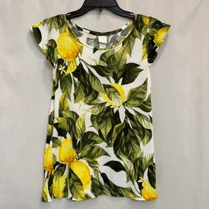 H&M Lemon Print Top